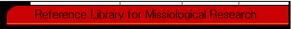 Reference for Mission Theology