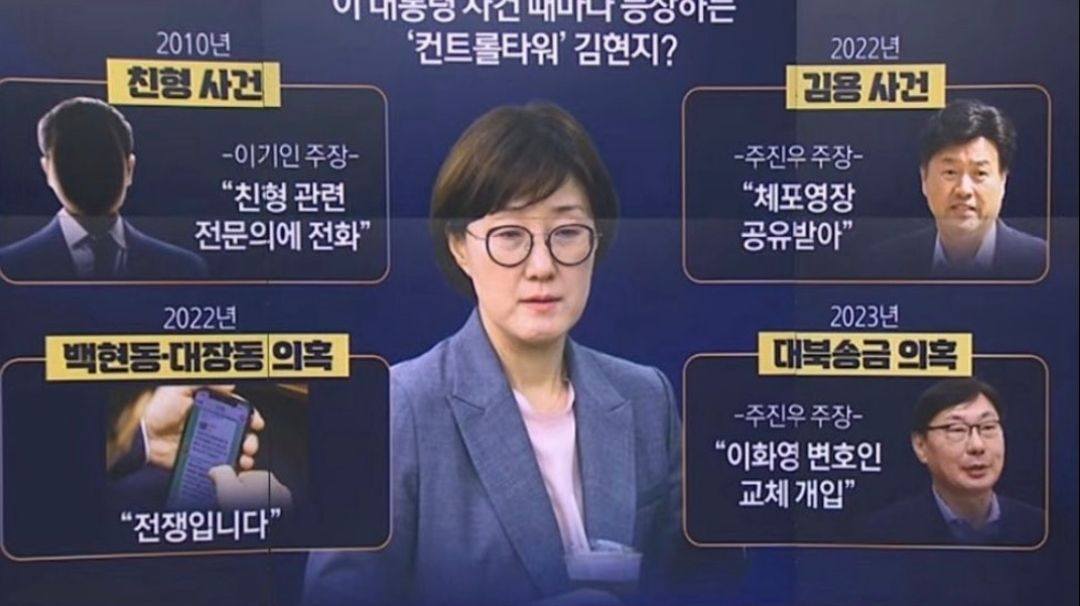 이재명 일당의 컨트롤타워 김현지